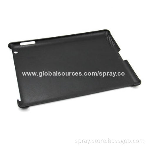 Leather Hard Shell Protective Cases for iPad 2, 3, with Textured Pattern Inside